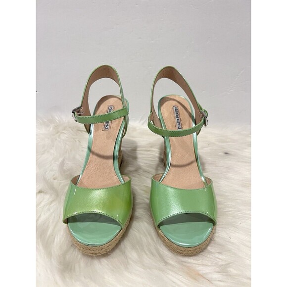Charles David Women’s Octave Platform Fashion Sandal Mint Leather US Size 10 - Picture 3 of 10